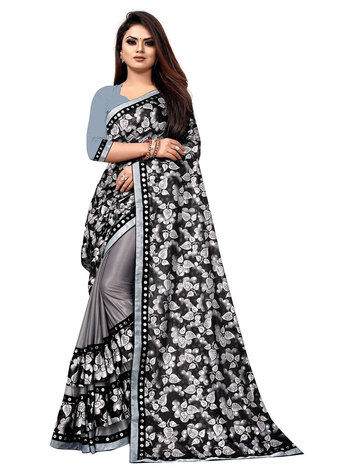 women's saree combo with blouse - 20183816 -  Standard Image - 1