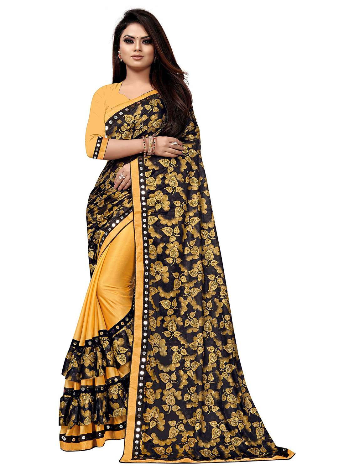 women's saree combo with blouse - 20183824 -  Standard Image - 1