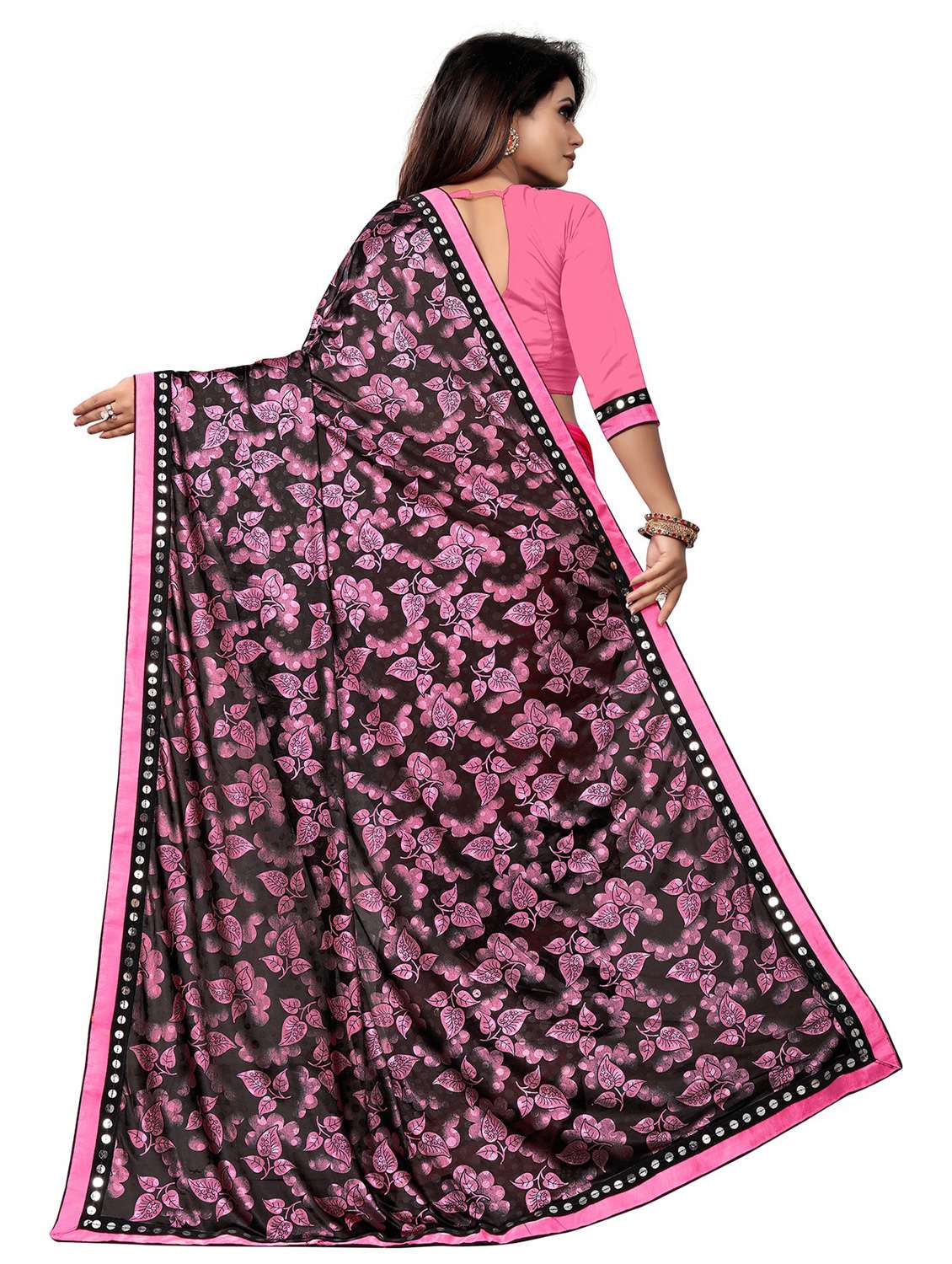 women's saree combo with blouse - 20183839 -  Standard Image - 4