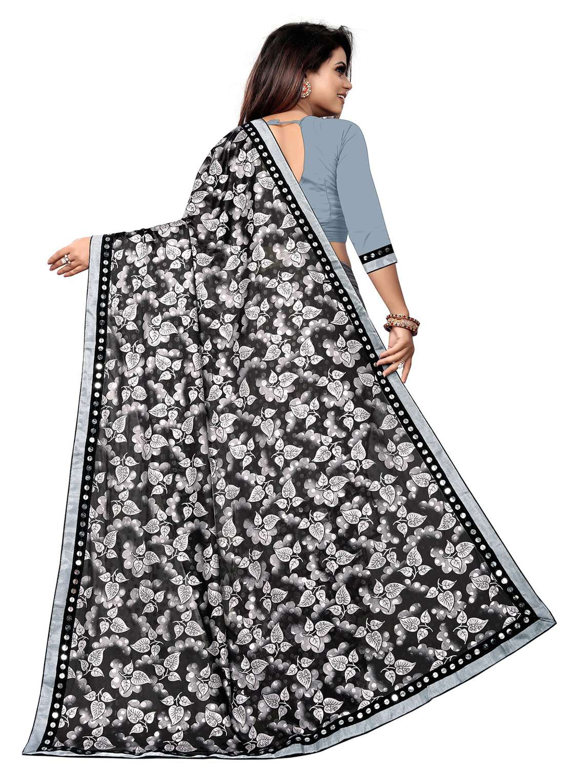 women's self design multi colored saree with blouse - 20183857 -  Standard Image - 4