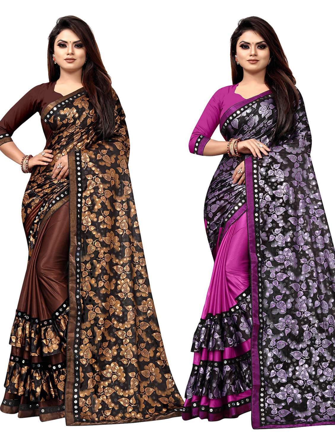 women's saree combo with blouse