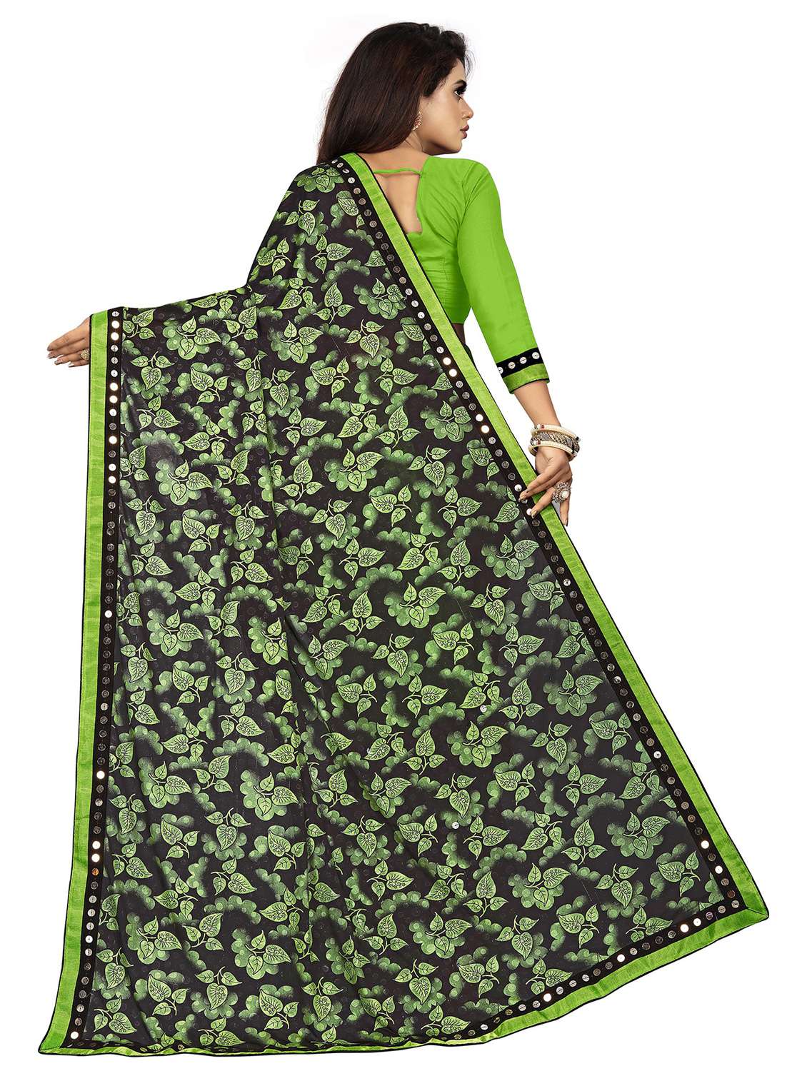 women's saree combo with blouse - 20183889 -  Standard Image - 4