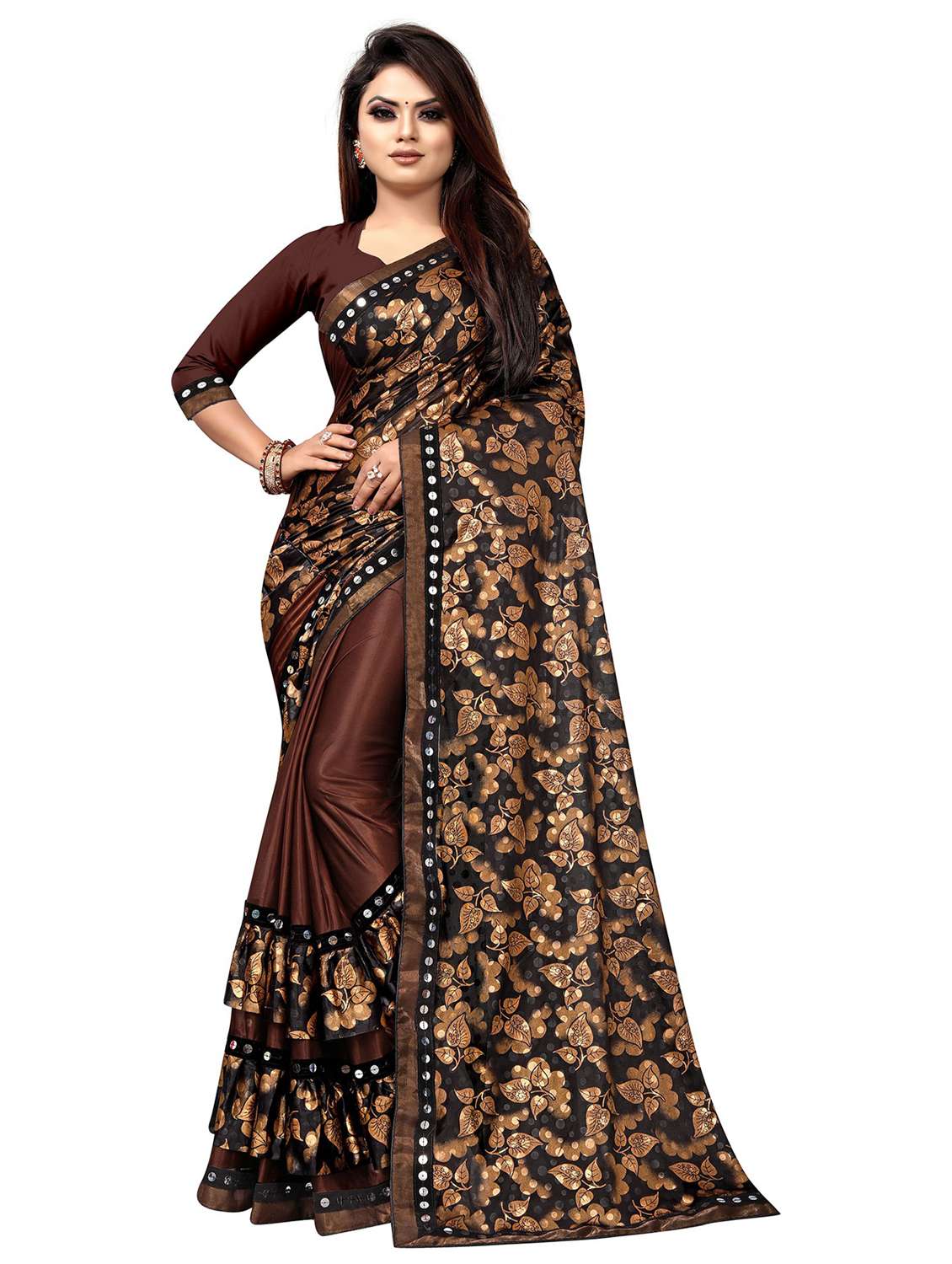 women's saree combo with blouse - 20183891 -  Standard Image - 1