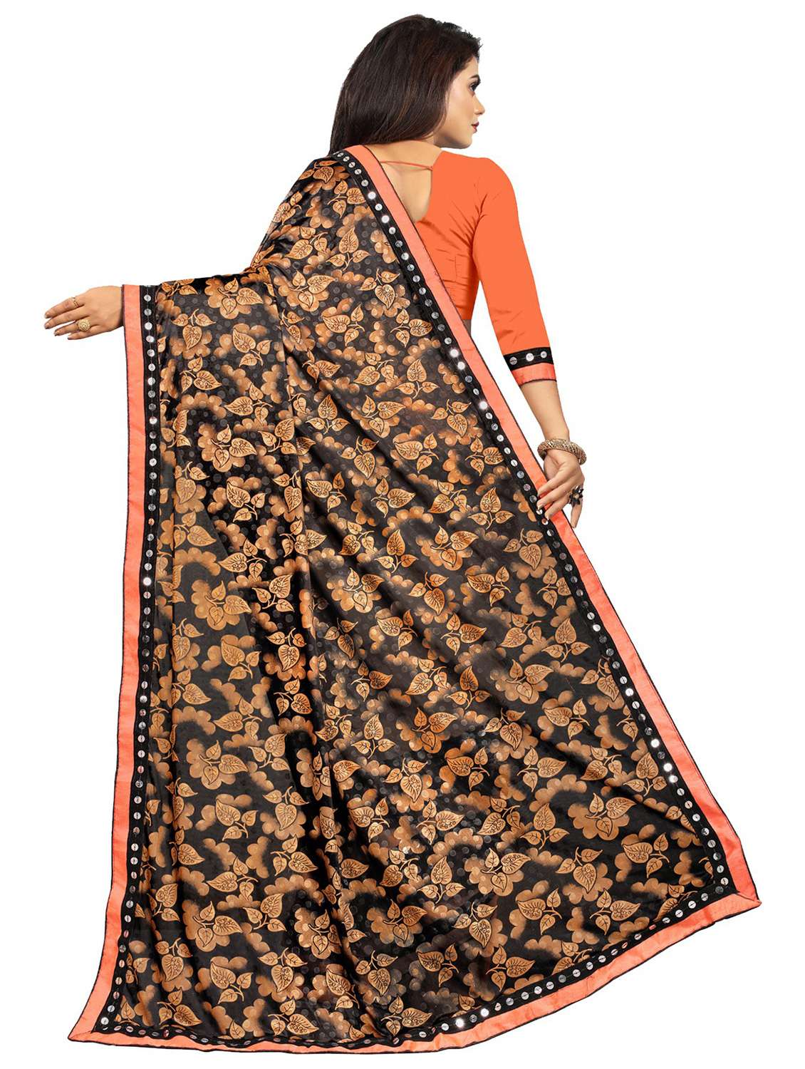 women's saree combo with blouse - 20183902 -  Standard Image - 4