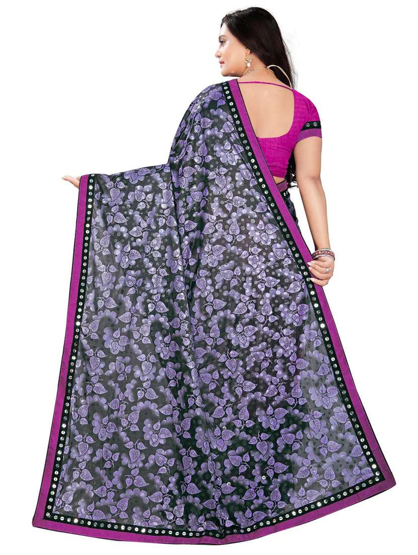 women's saree combo with blouse - 20183949 -  Standard Image - 4