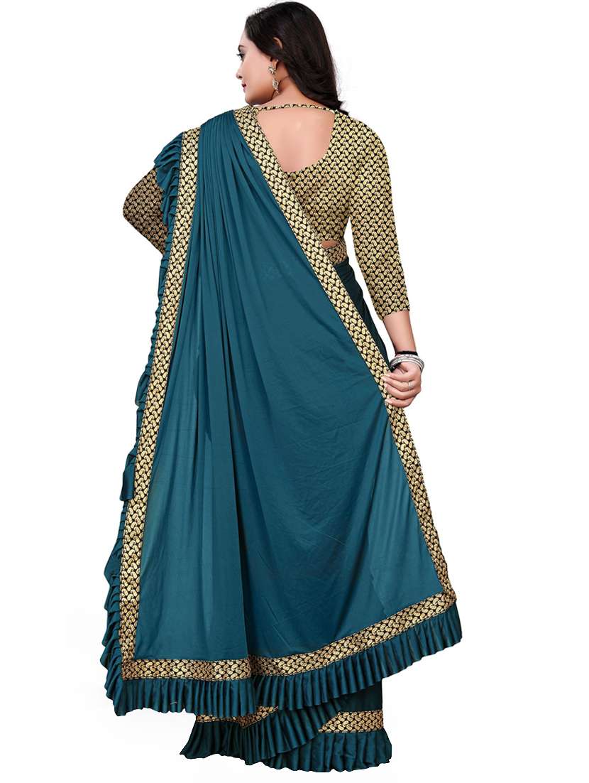 women's saree combo with blouse - 20183955 -  Standard Image - 4