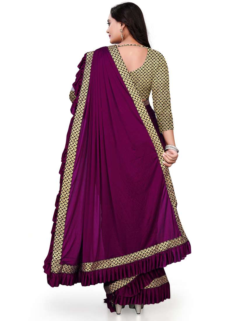 women's saree combo with blouse - 20183978 -  Standard Image - 4