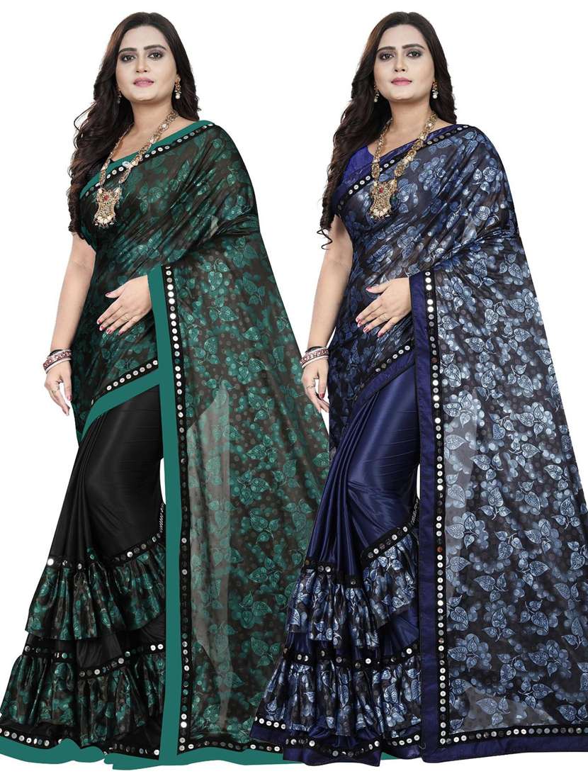 women's saree combo with blouse