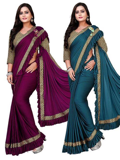 women's saree combo with blouse - 20184085 -  Standard Image - 0