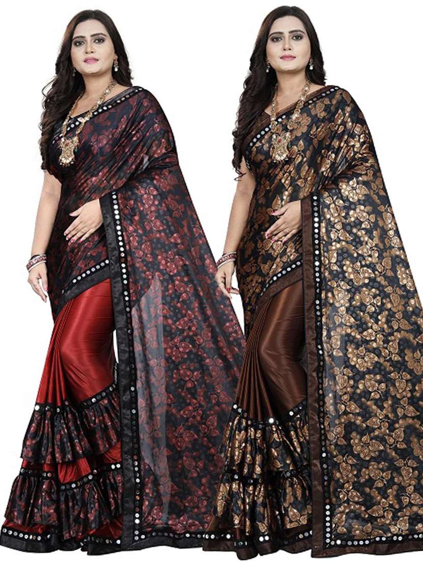 women's saree combo with blouse