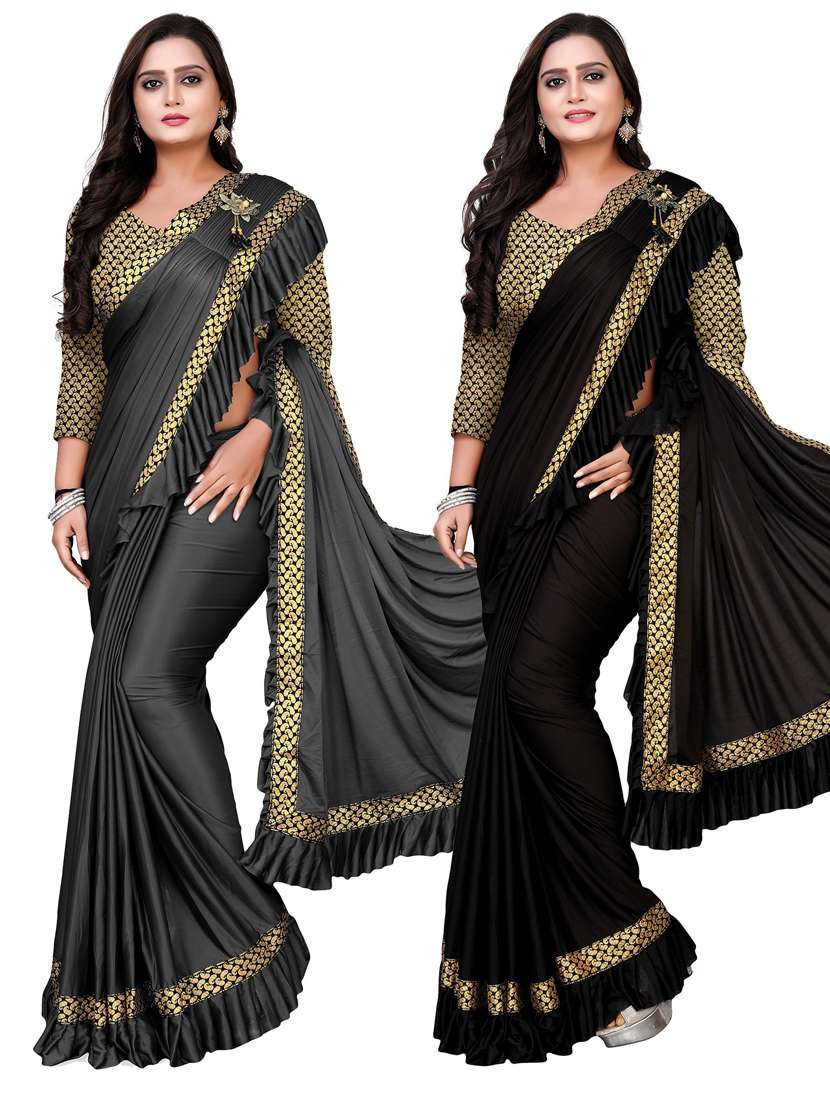 women's saree combo with blouse