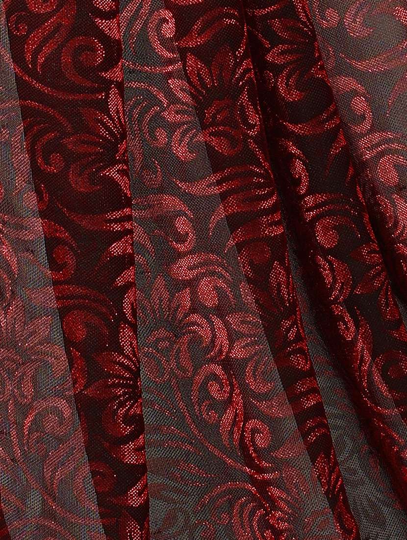 Women's Embroidered Saree With Blouse - 20184122 -  Standard Image - 1