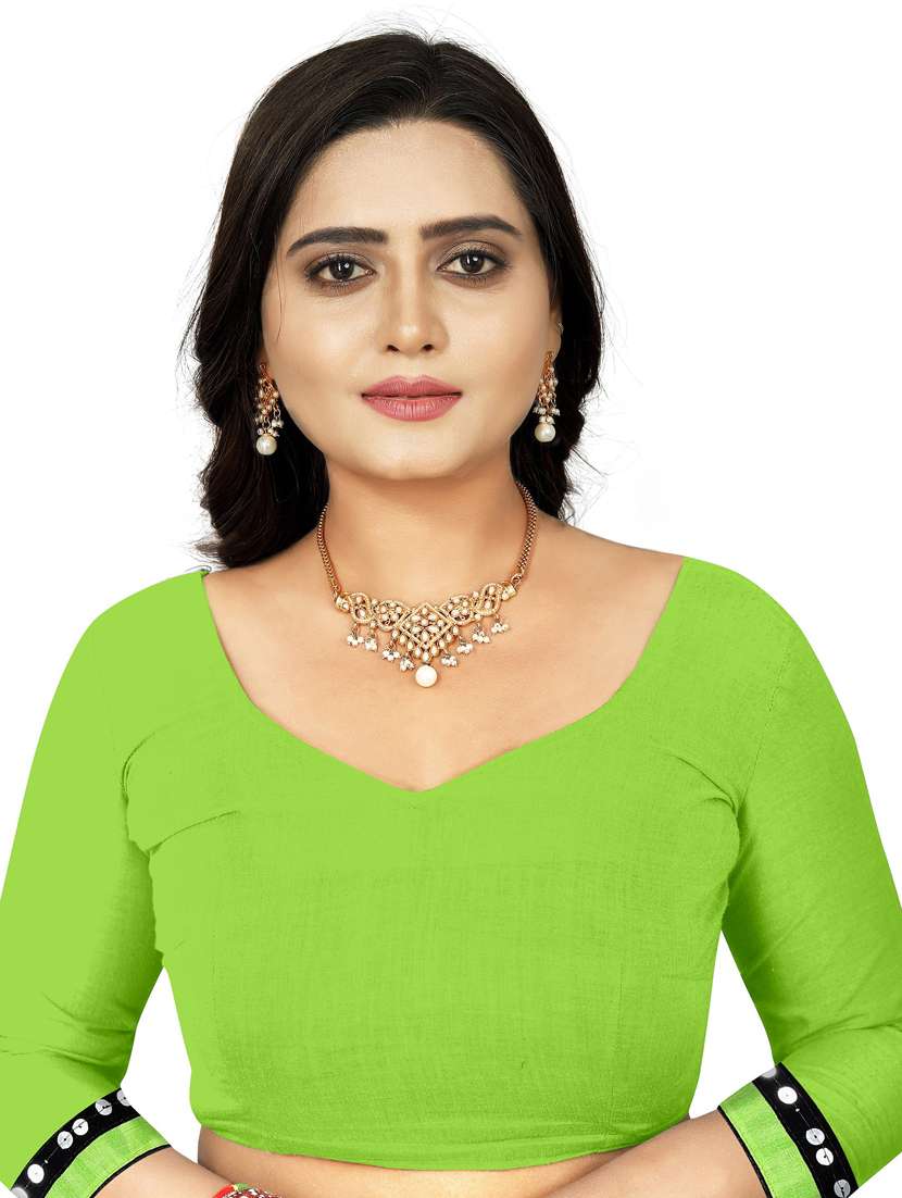 women's self design multi colored saree with blouse - 20184162 -  Standard Image - 4