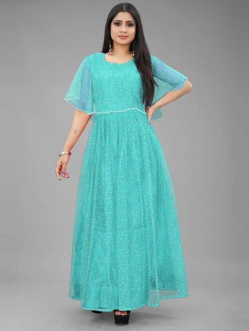 women self design a-line gown - 20184227 -  Standard Image - 0