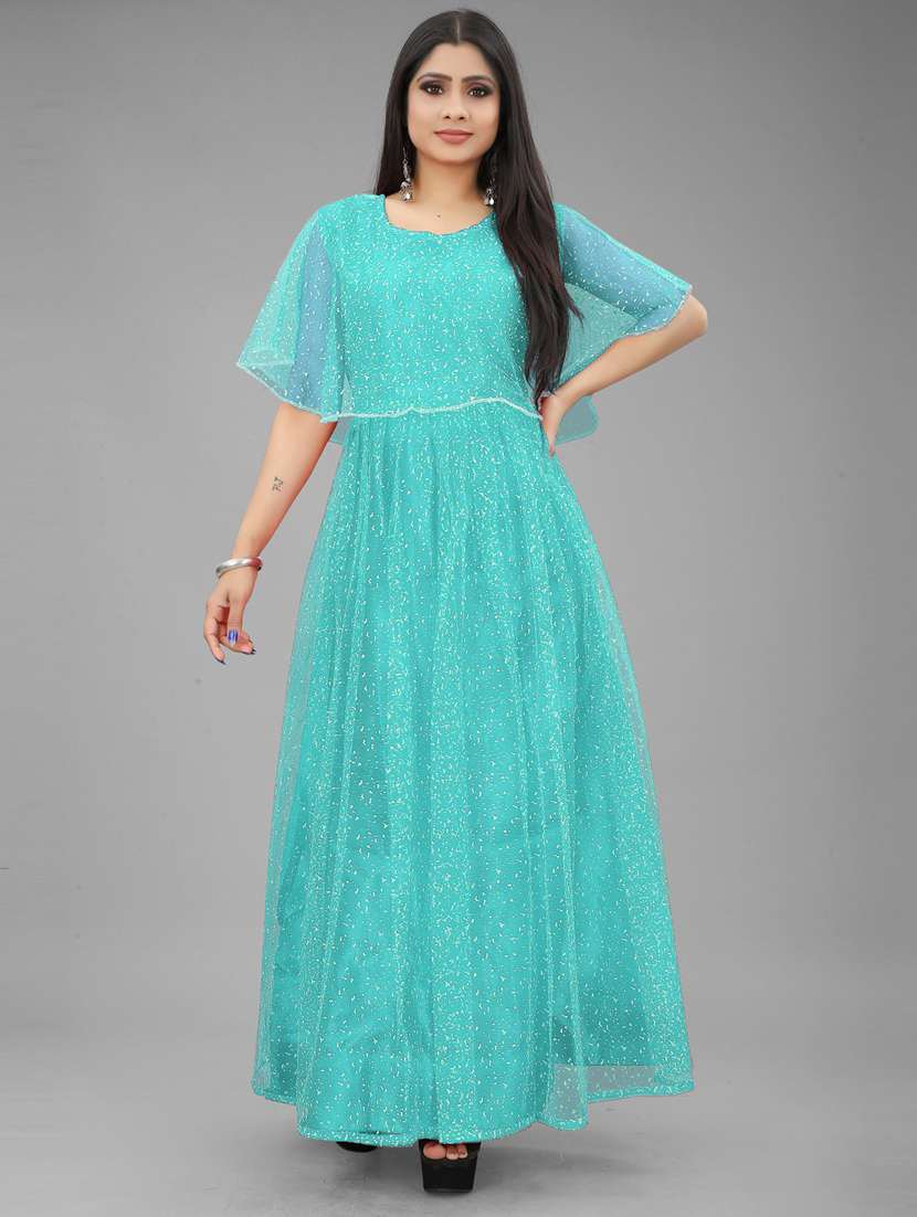 women self design a-line gown