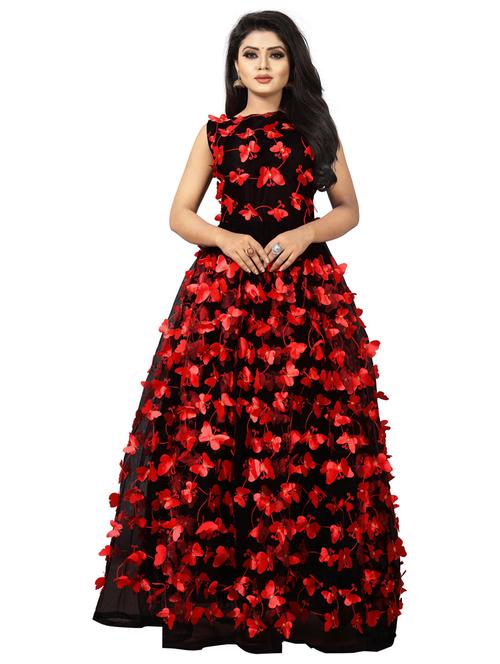 women self design a-line gown - 20184234 - Standard Image - 0
