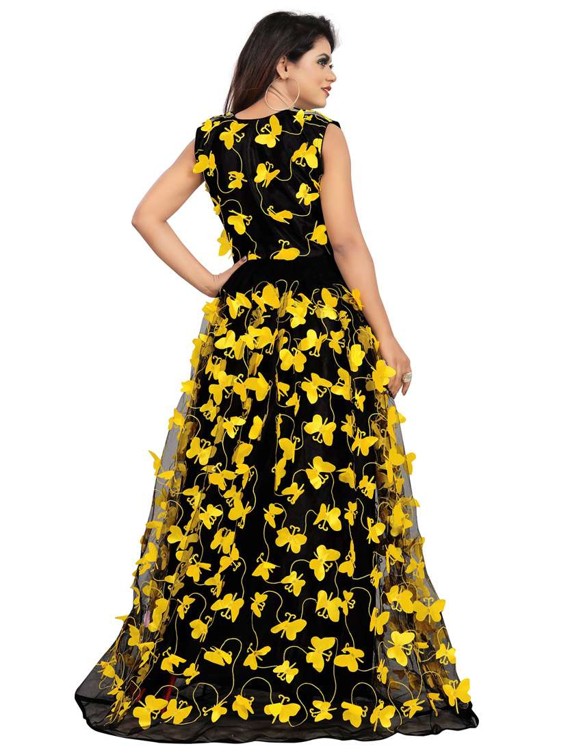 pack of 2 self design a-line gown - 20184263 -  Standard Image - 4