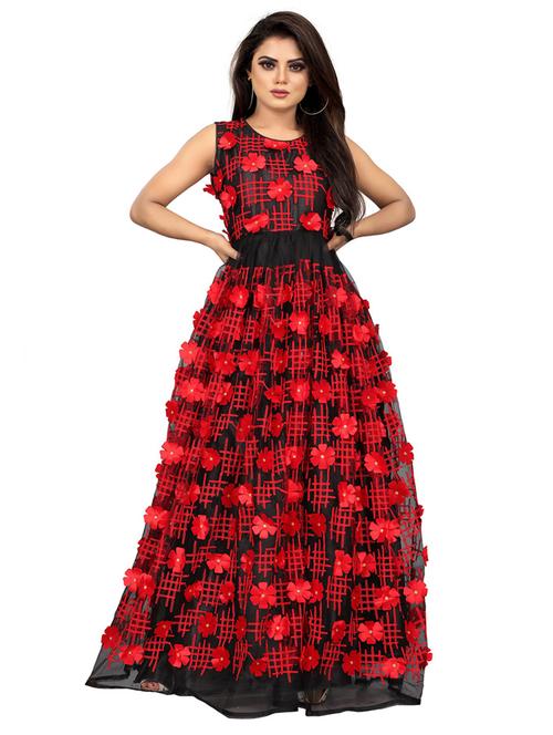 pack of 2 self design semi-stitched gown - 20184266 - Standard Image - 0