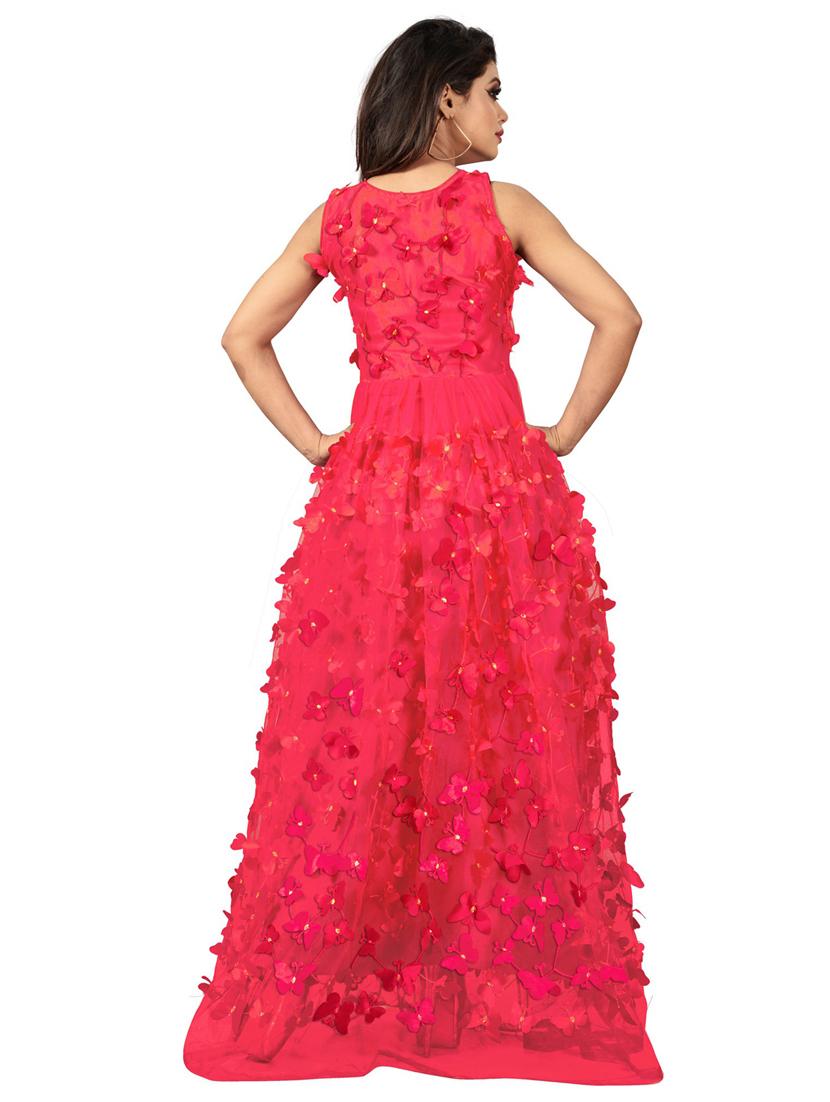 pack of 2 self design semi-stitched gown - 20184422 - Standard Image - 4