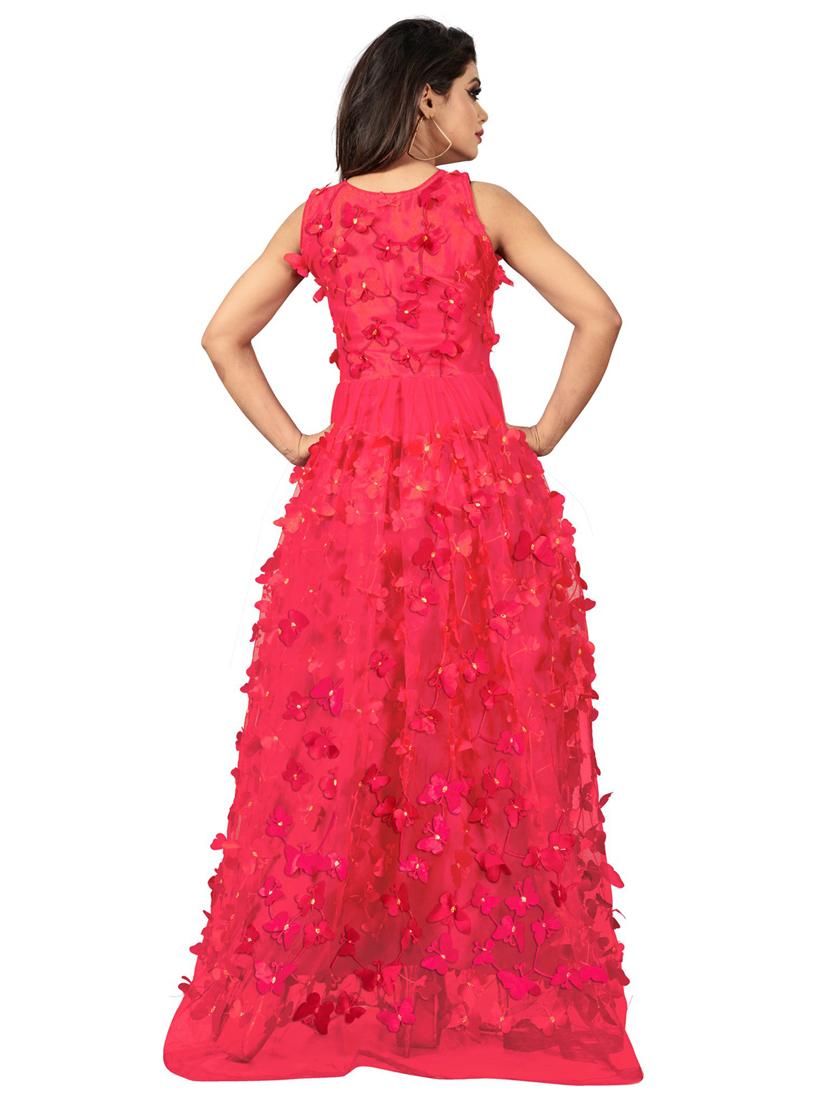 pack of 2 self design semi-stitched gown - 20184425 - Standard Image - 4