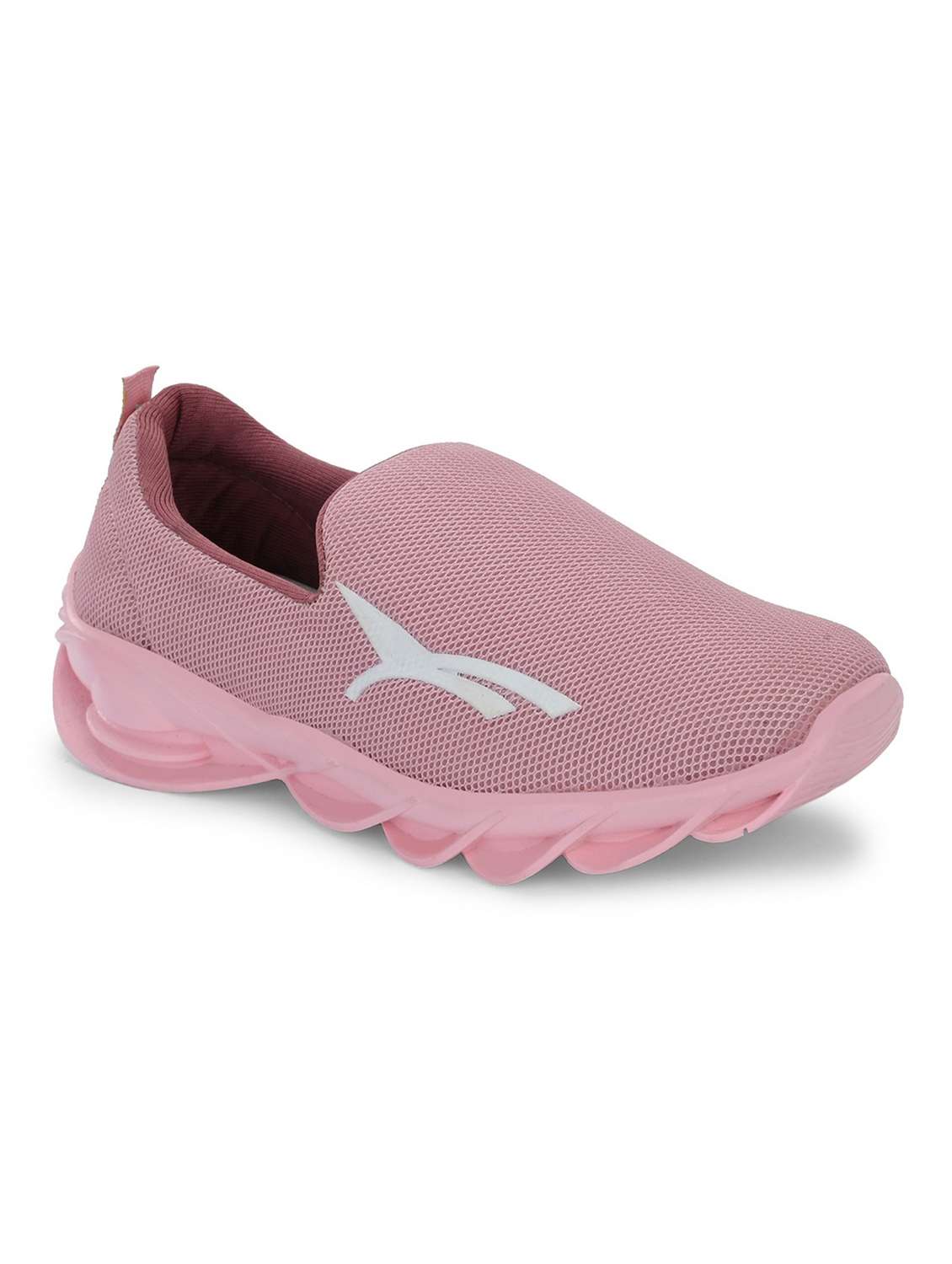 pink mesh slip on sports shoes - 20184522 -  Standard Image - 1
