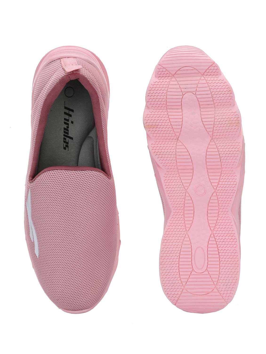 pink mesh slip on sports shoes - 20184522 -  Standard Image - 4