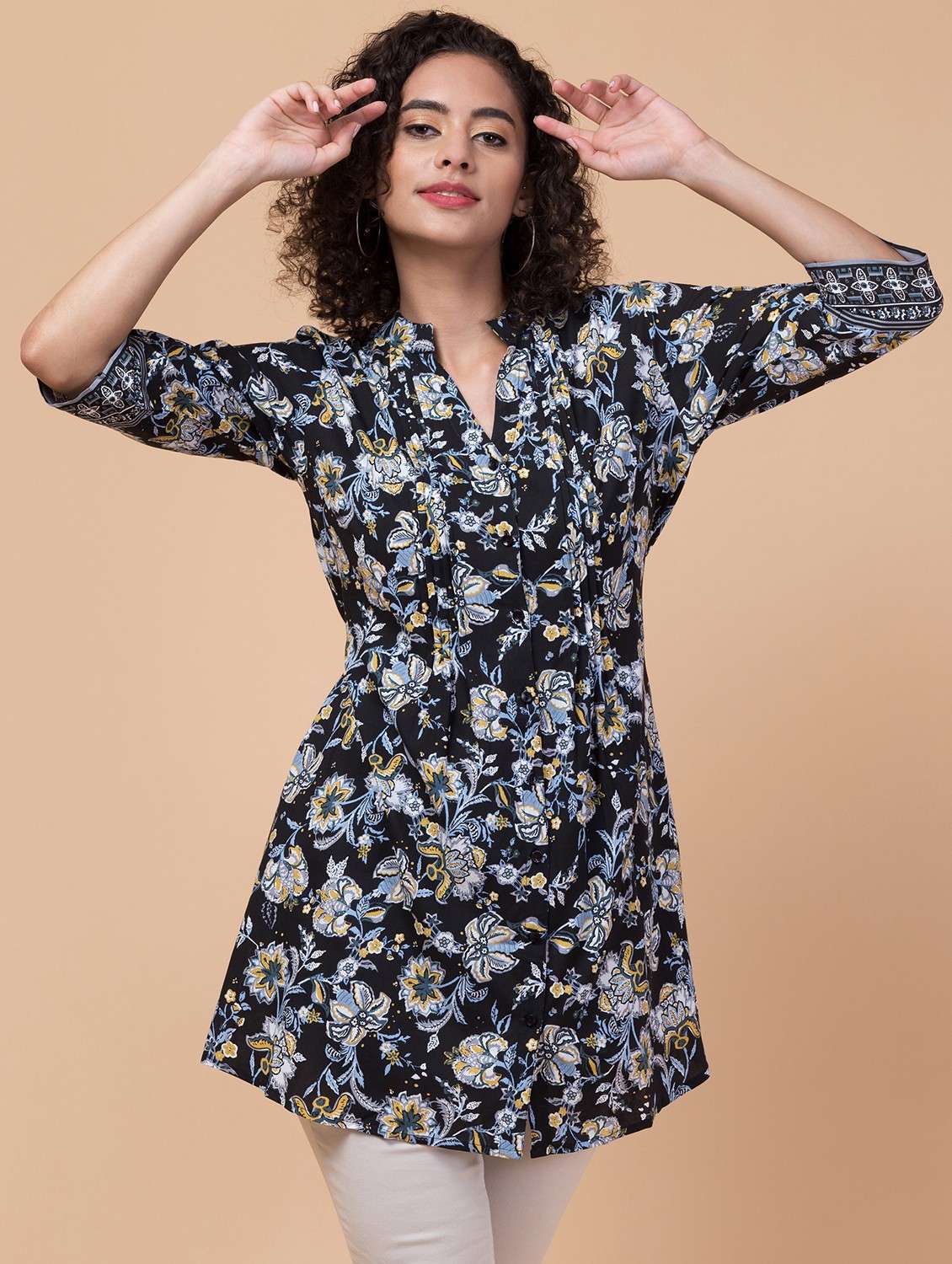 floral printed regular tunic 