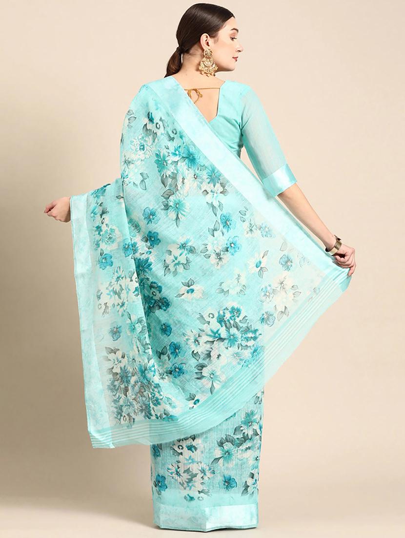 women printed saree - 20185516 - Standard Image - 1