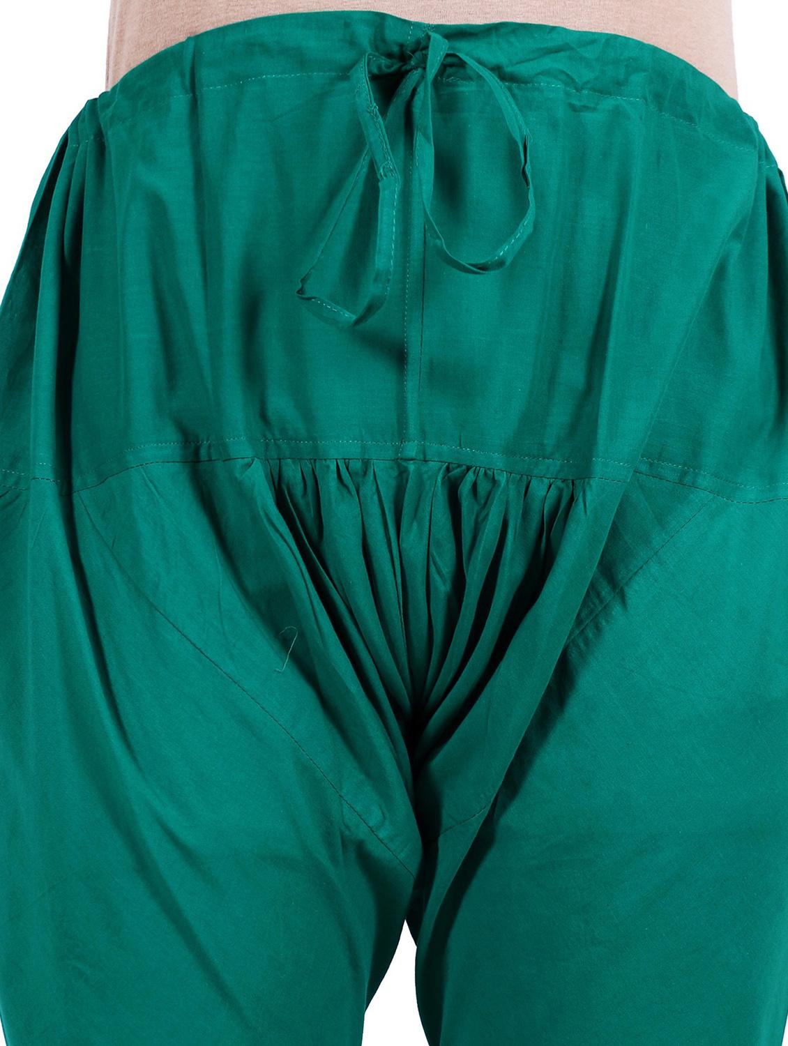 green cotton churidar - 20187394 - Standard Image - 4