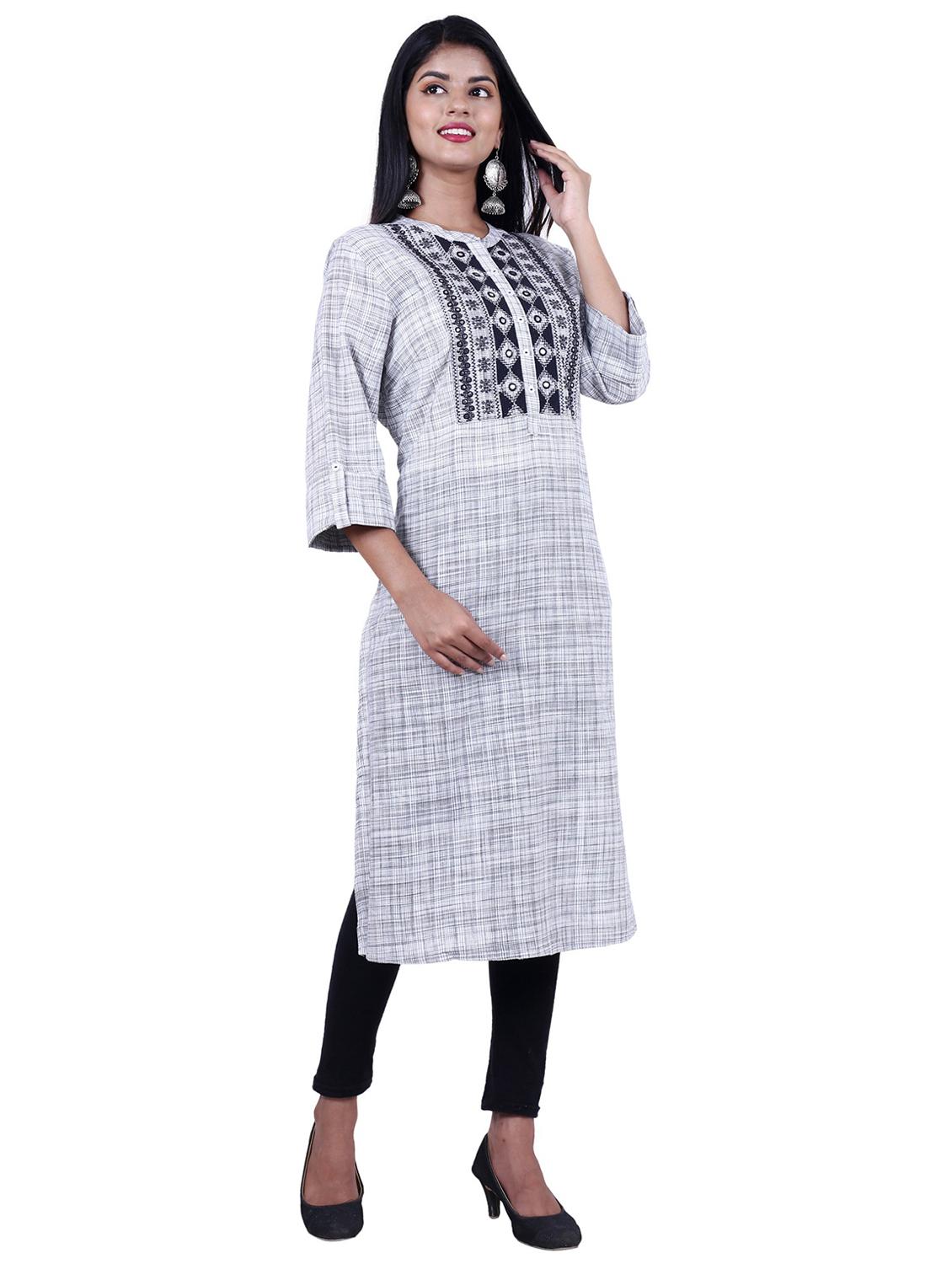 women's straight kurta - 20187429 - Standard Image - 1