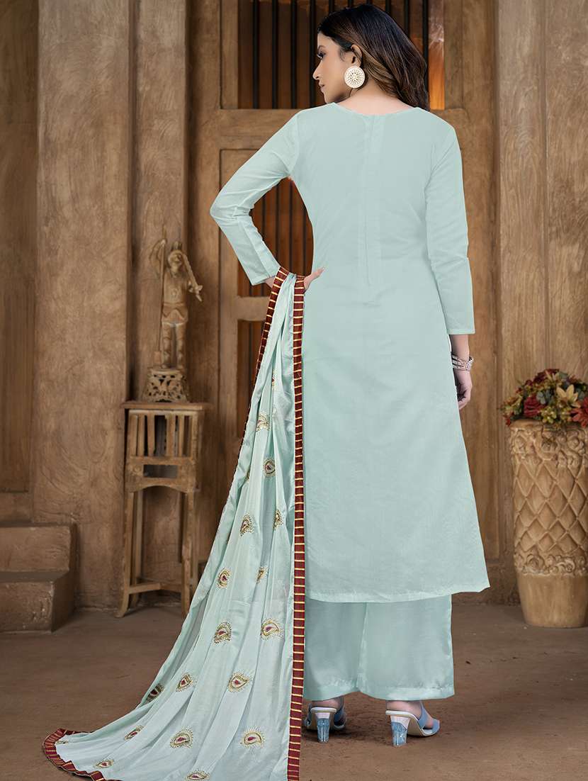 embroidered unstitched salwar suit set - 20187750 -  Standard Image - 1