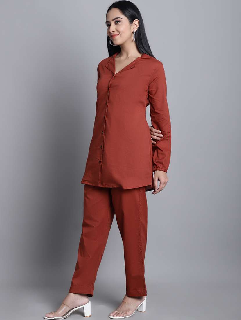 solid top & trouser co-ords set - 20187972 - Standard Image - 1