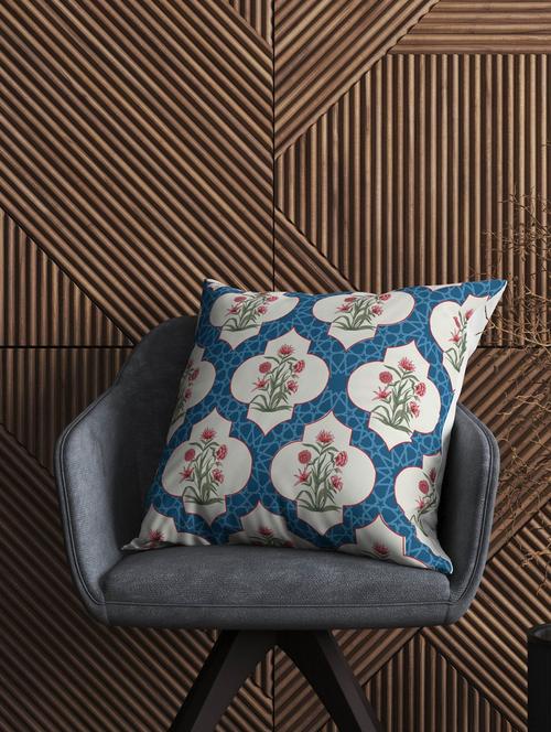 jaali blue cushion cover - 20188001 - Standard Image - 0
