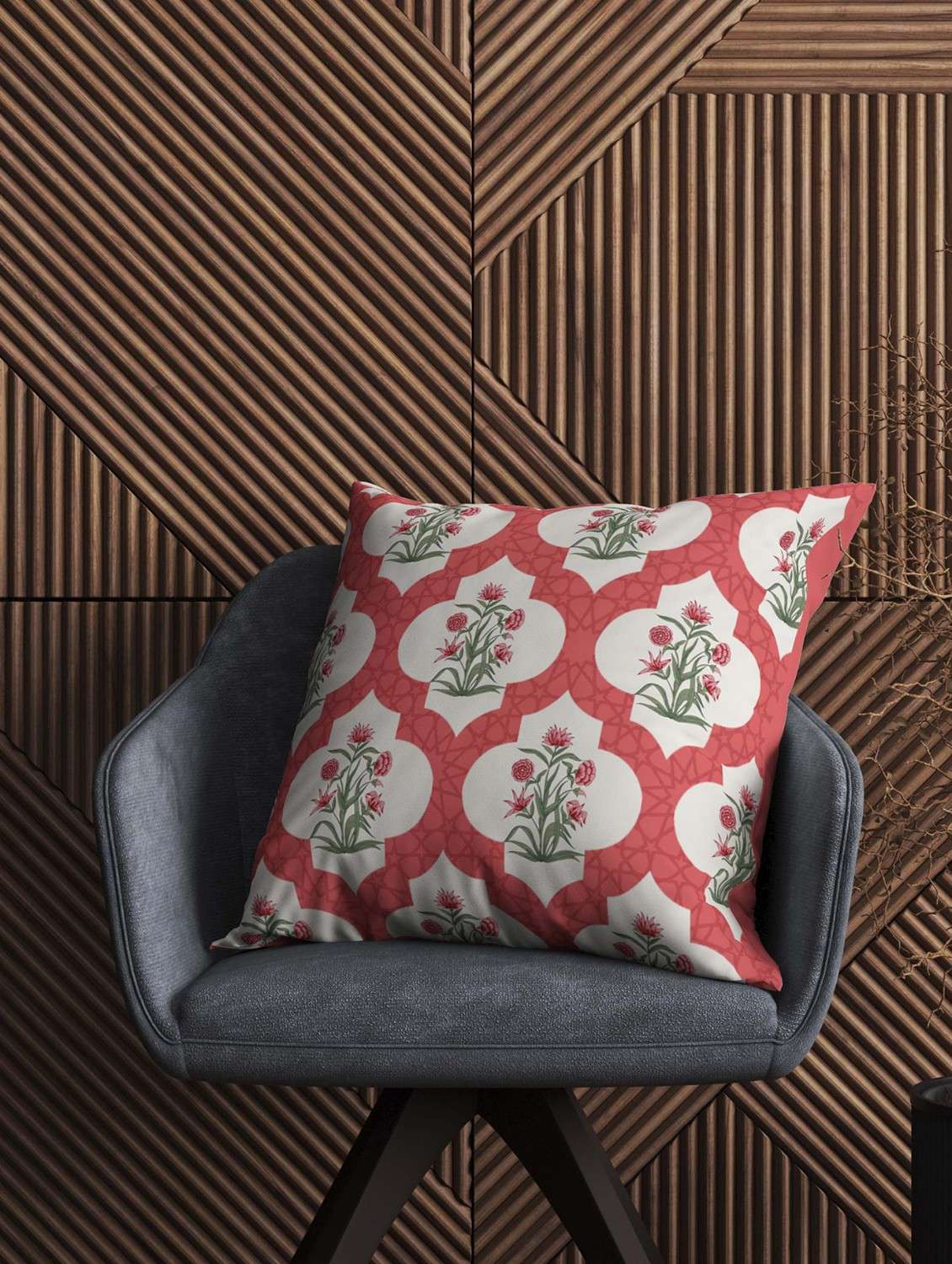 jaali pink cushion cover