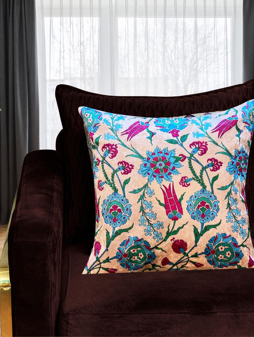 mughal floral cushion cover - 20188040 -  Zoom Image - 0