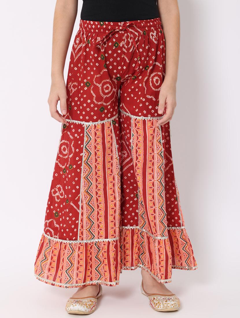 bandhani kurta sharara set - 20188063 - Standard Image - 4