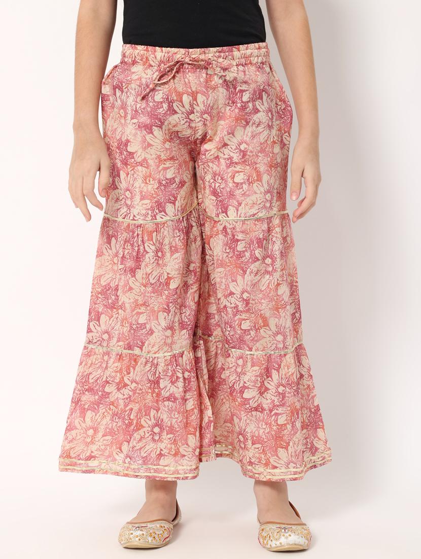 floral kurta sharara set - 20188065 - Standard Image - 4