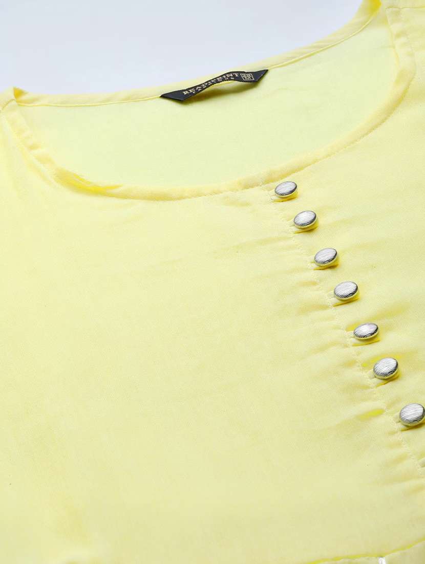 women solid kurta dupatta set - 20188122 -  Standard Image - 4