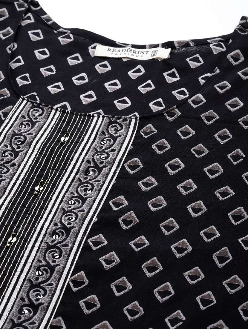 women three quarter sleeve kurta pant with dupatta set - 20188136 -  Standard Image - 4