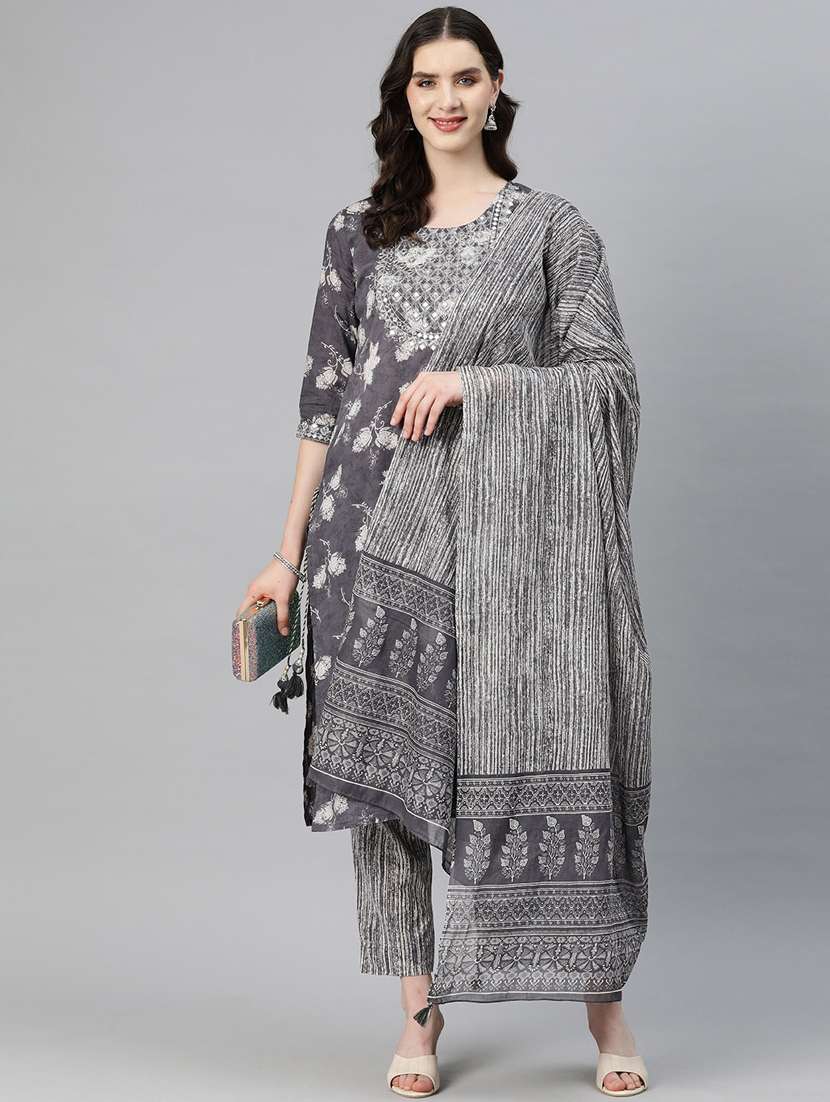 women kurta pant set with dupatta - 20188141 - Standard Image - 1