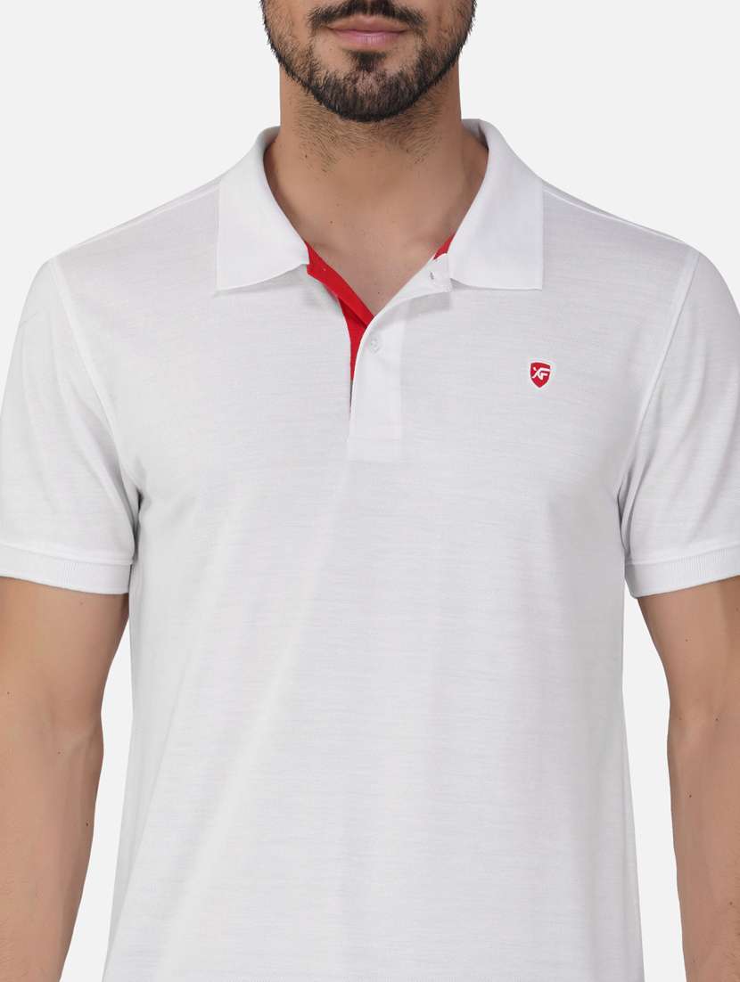 men solids polo neck t-shirts - 20188370 -  Standard Image - 4