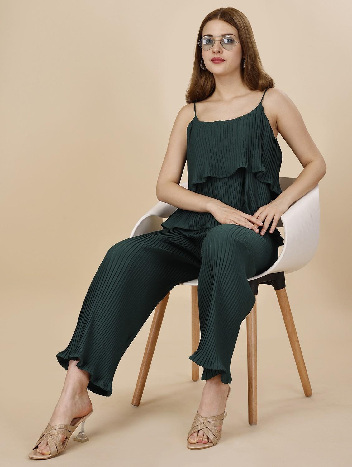 solid top & palazzo co-ords set  - 20188727 -  Standard Image - 1