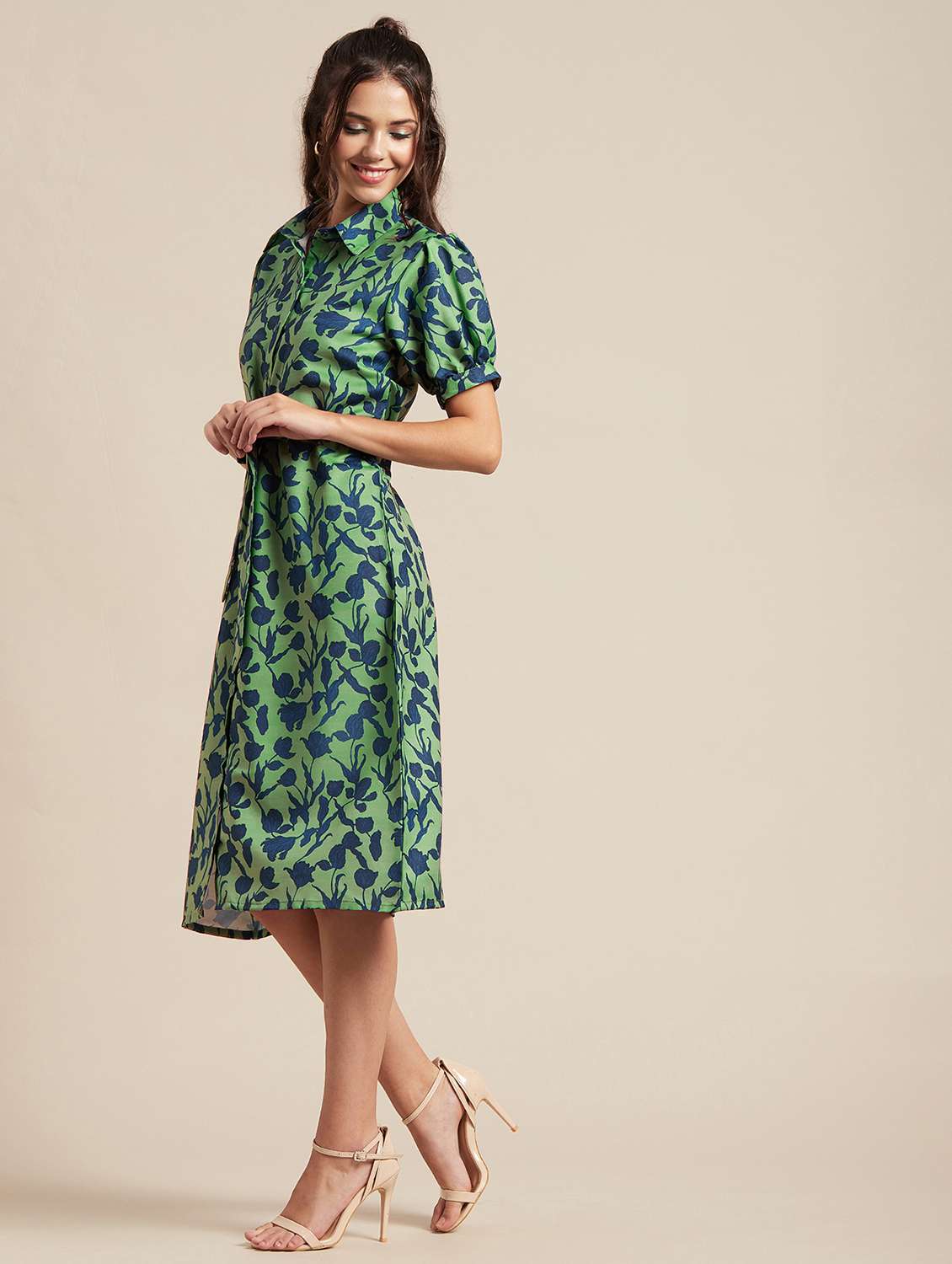 women's shirt floral dress - 20188961 -  Standard Image - 1
