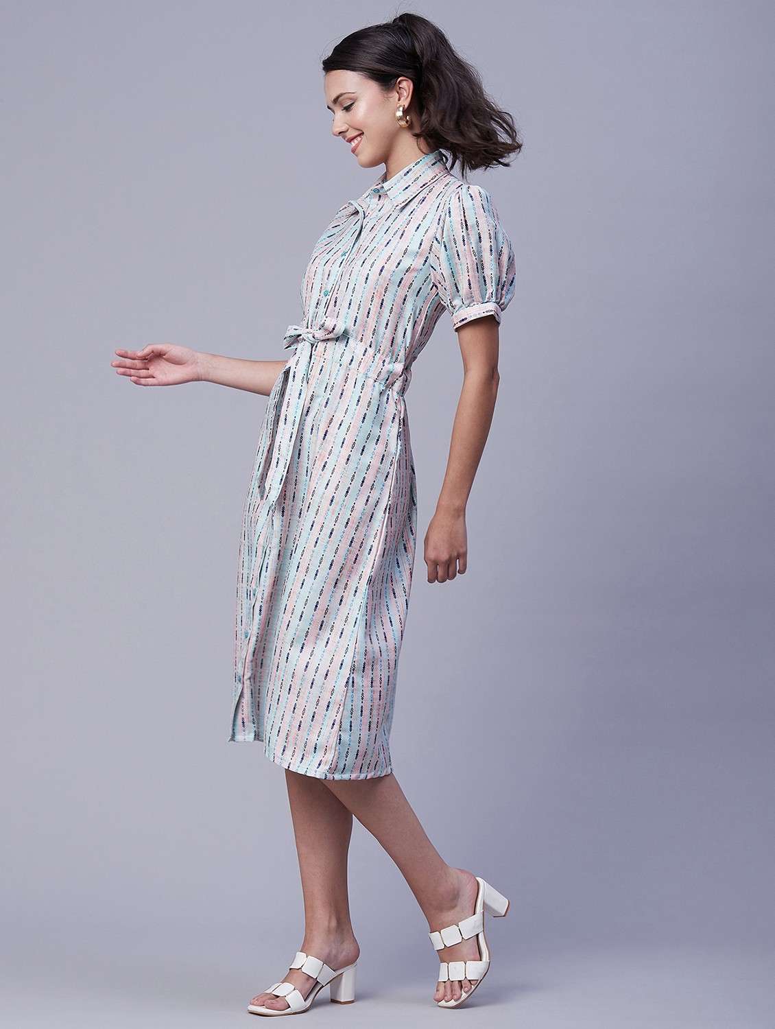 women's shirt striped dress - 20188964 -  Standard Image - 1