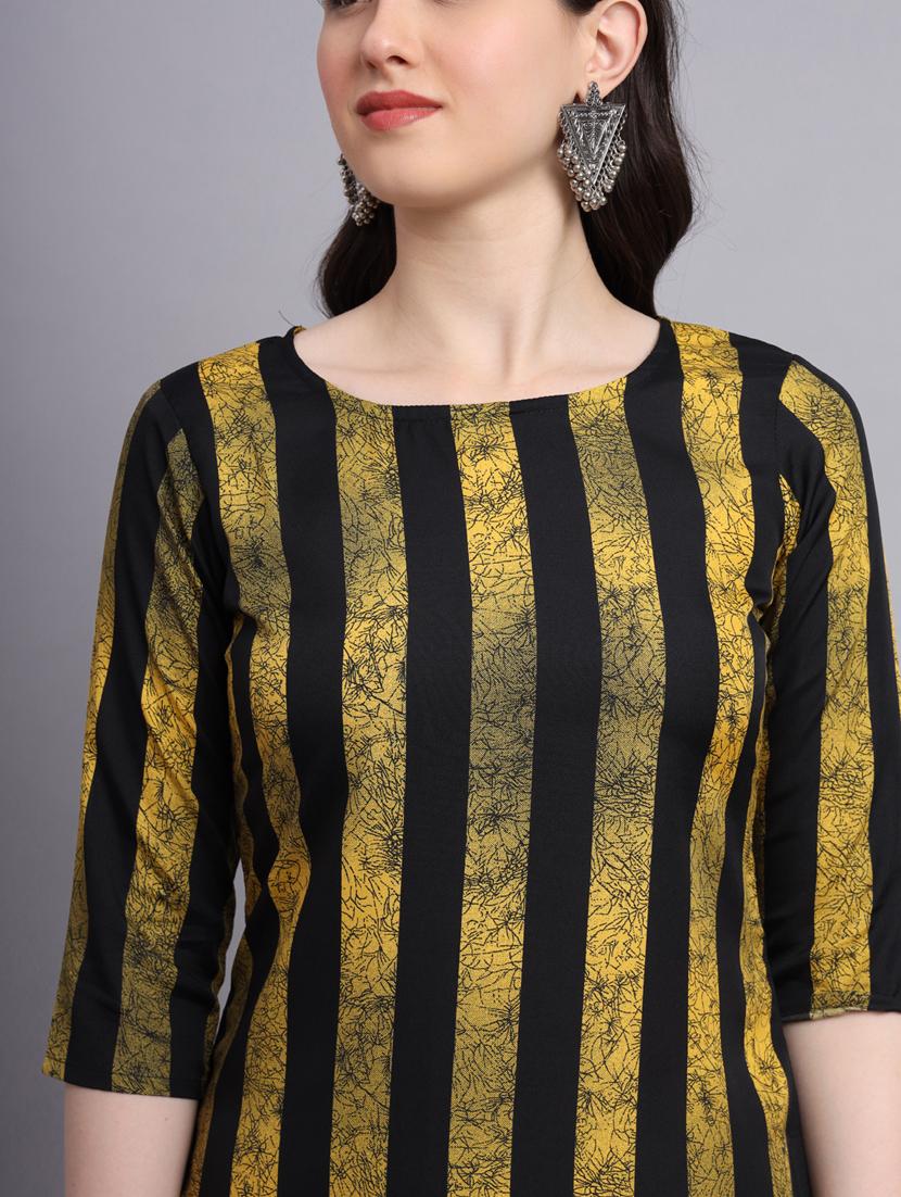 stripes printed straight kurti - 20189285 - Standard Image - 6