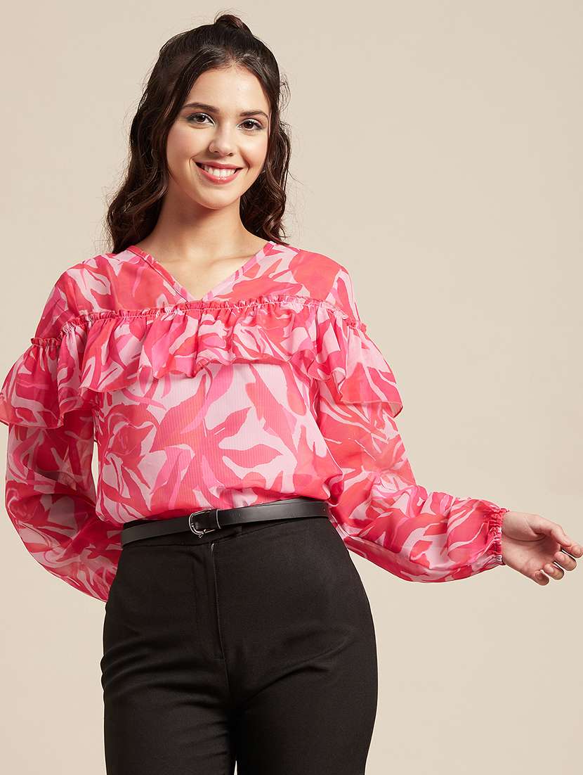 women's straight v neck top