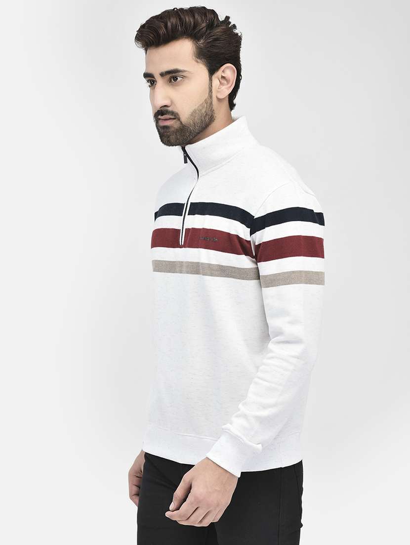 mens striped sweatshirt - 20189649 - Standard Image - 1