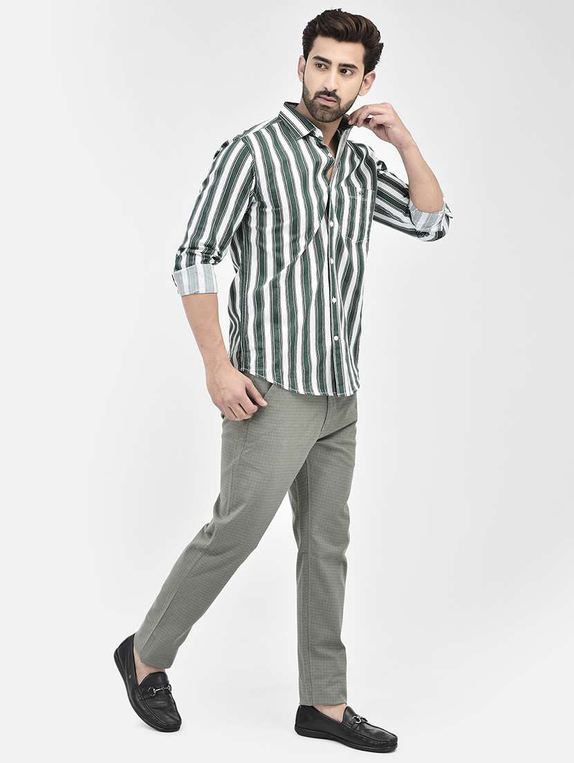 mens stripes casual shirt - 20189849 - Standard Image - 4