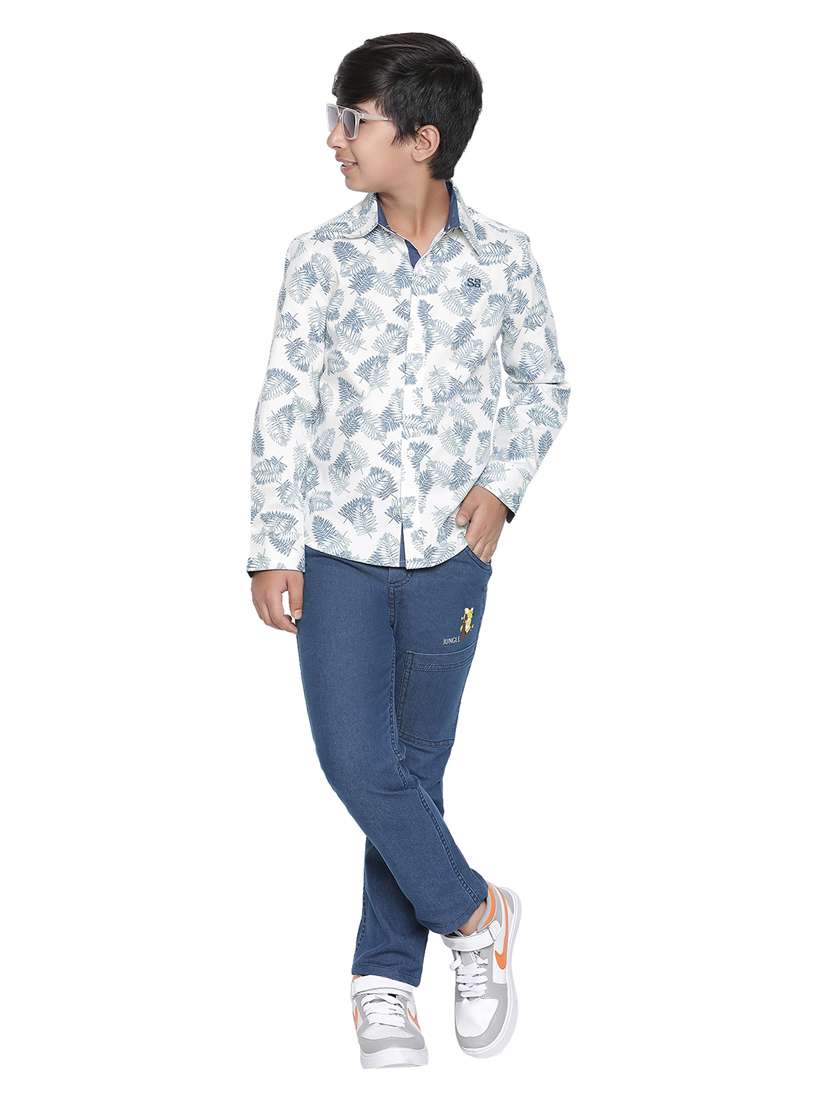 boys white printed shirts - 20190920 -  Standard Image - 4