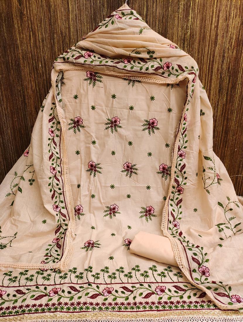 embroidered unstitched suit set - 20193391 -  Standard Image - 1